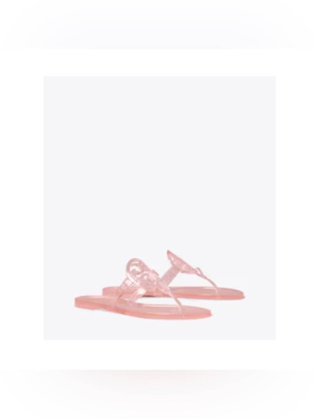 Tory Burch Miller Jelly Sandals in flamingo pink